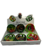IDGAF Silicone Covered Glass Ashtray 6 Piece Display (MSRP $7.99ea)