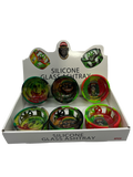 IDGAF Silicone Covered Glass Ashtray 6 Piece Display (MSRP $7.99ea)