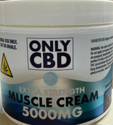 Only CBD Extra Strength Muscle Cream 5000mg