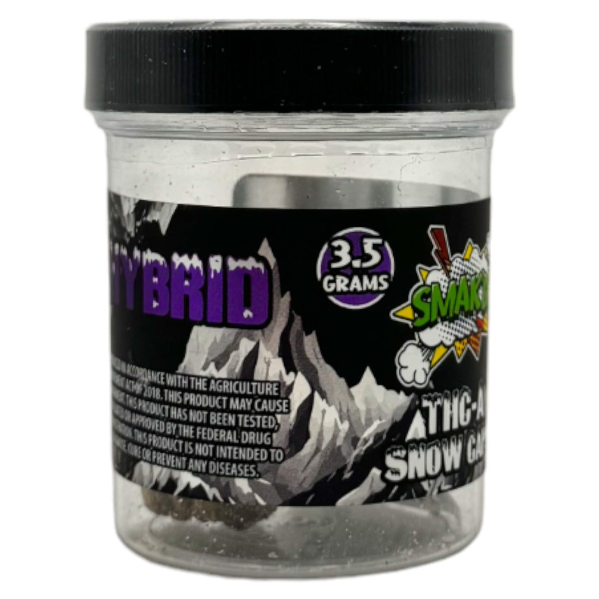 Smak'D THC-A Snow Caps 3.5g Jar (MSRP $39.99)