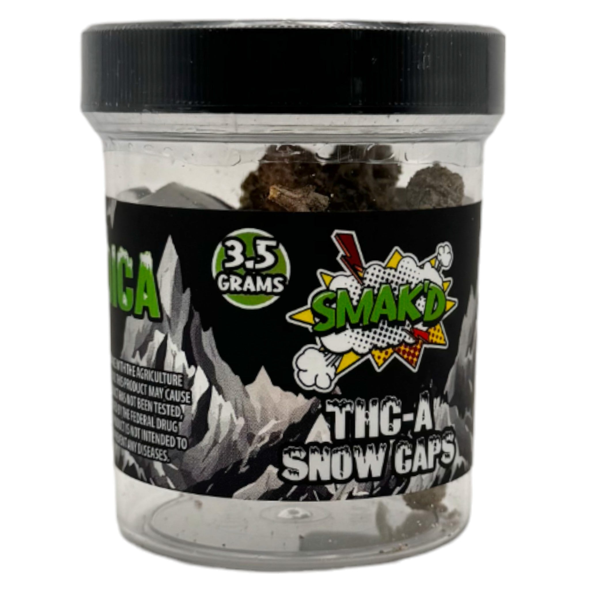 Smak'D THC-A Snow Caps 3.5g Jar (MSRP $39.99)