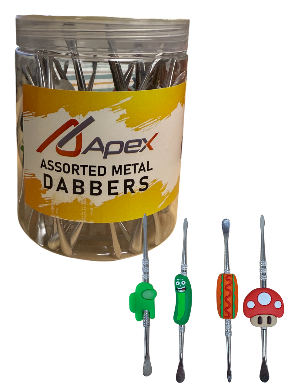 Apex Assorted Design Metal Dabbers - Jar of 30