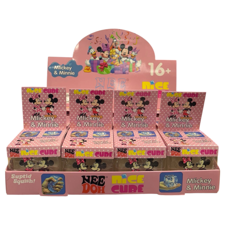 NeeDoh Nice Cube Mickey Mouse Squishy - Display of 12
