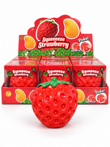 Squeeeeze Strawberry Jumbo Squishy Toy - Display of 6