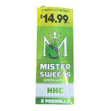 Mister Sweets HHC Prerolls Prepriced $14.99 - Pack of 2 / Display of 15