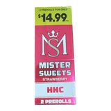 Mister Sweets HHC Prerolls Prepriced $14.99 - Pack of 2 / Display of 15