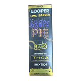 Looper Live Badder THC-A HHC THC-P Disposable 3G - Display of 5 (MSRP $29.99 Each)