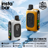 InstaBar WT15000 15K Puffs 5% Disposable Vape - Display of 5 (MSRP $19.99 Each)