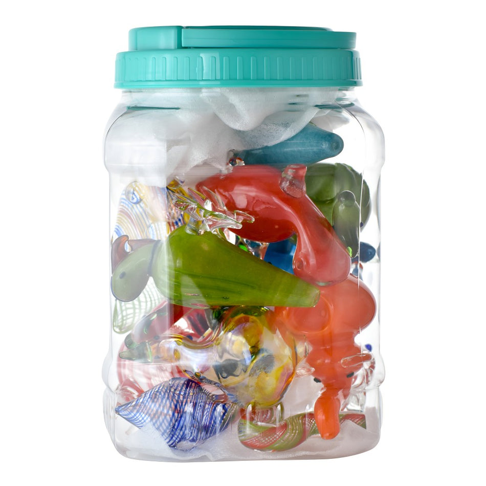 Animal Shape Hand Pipes Mix - Jar of 30 (MSRP $9.99 Each)