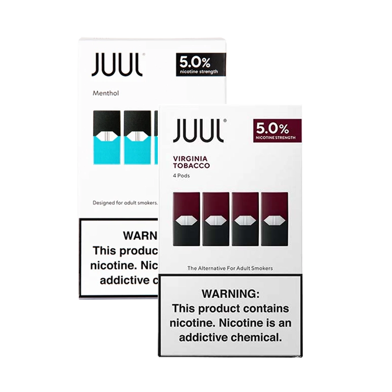 JUUL Prefilled Replacement Pods 4pk - Display of 8 (MSRP $16.99 Each)