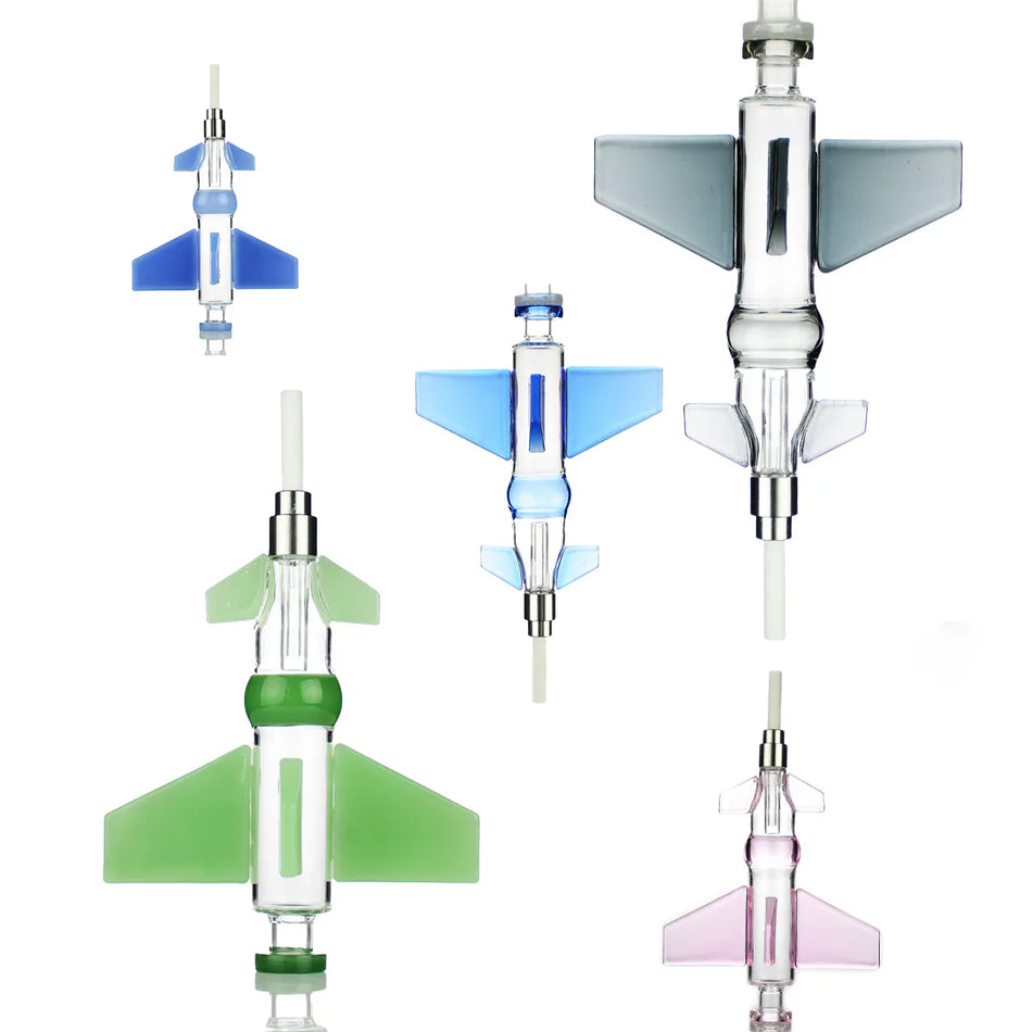 IDGAF Premium Glass Jet Aircraft Nectar Collector Kit (MSRP $39.99)