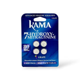 Kama 7-Hydroxy Mitragynine Chewable 80mg Tablets (4ct) - Display of 10 (MSRP $19.99 Each)