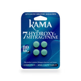 Kama 7-Hydroxy Mitragynine Chewable 80mg Tablets (4ct) - Display of 10 (MSRP $19.99 Each)