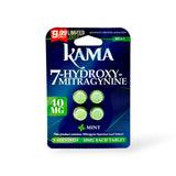 Kama 7-Hydroxy Mitragynine Chewable 40mg Tablets (4ct) - Display of 10 (Pre-Priced $9.99 Each)