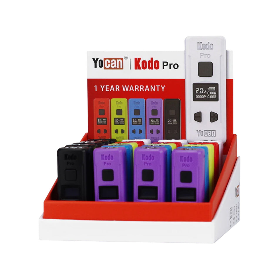 Yocan Kodo Pro 510 Battery Mixed Colors - Display of 20