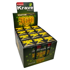 Krave Kratom Extract Shots 12ct Display 300X (MSRP $23.99ea)