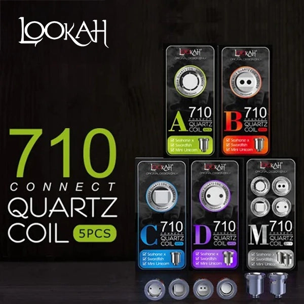 Lookah 710 Connect Quartz Replacement Coils - Pack of 5 (MSRP $39.99)