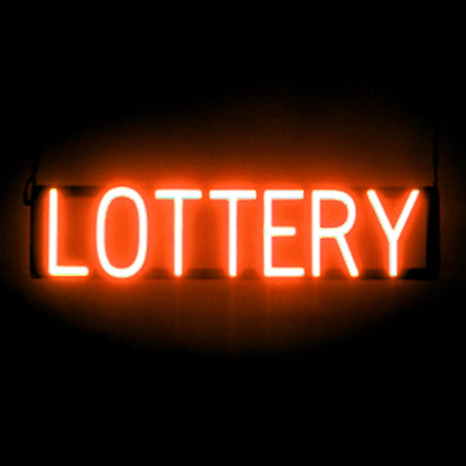 Lottery LED Neon Sign (38" x 9")