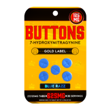 Buttons 7-Hydroxy Gold Label Tablets 125mg - Pack of 5 / Display of 10