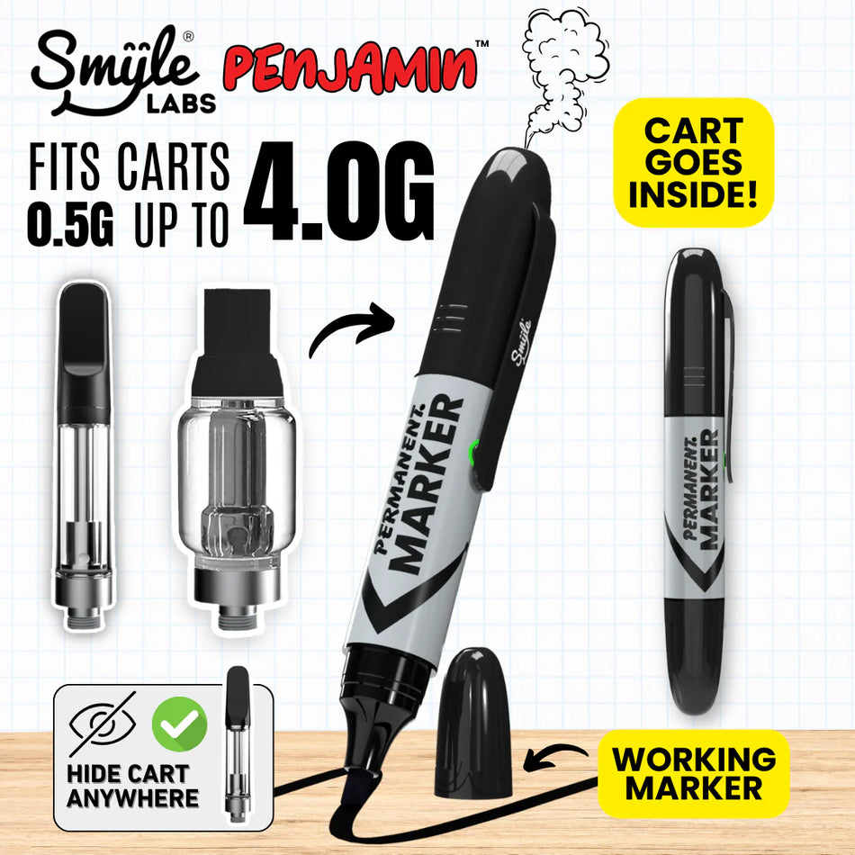Smyle Penjamin Permanent Market Discreet Cartridge Pen (MSRP $19.99)
