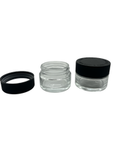 Medium Clear Glass Jar With Childproof Lid 40CT (MSRP $1.49ea)