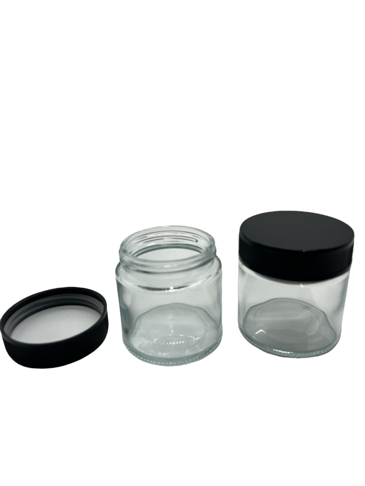 Medium Tall & Wide Glass Jar With Childproof Lid 24CT (MSRP $1.99ea)