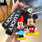 Character Keychain 3D Rubber Micky & Minny Design A186