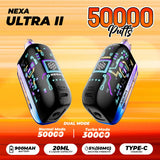 Nexa Ultra II 50K Puffs 20mL Disposable Vape - Display of 5 (MSRP $24.99 Each)
