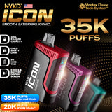 NYKD Icon 35K Puffs Disposable Vape - Display of 5