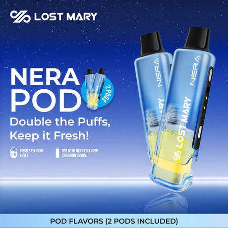Lost Mary Nera Fullview 70K Puffs 24mL Disposable Pod - Display of 5 (MSRP $19.99 Each)