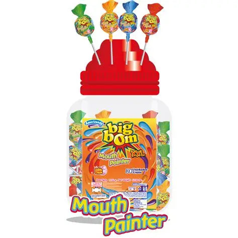 Americandy Big Bom Mouth Pointer 2000g - Jar of 80 (MSRP $0.75)