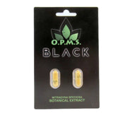 OPMS Kratom Black Capsules - Display of 10 (MSRP $19.99 - $39.99 Each)