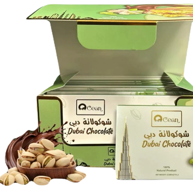 Ocean Dubai Chocolate 100g - Display of 6 (MSRP $19.99 Each)