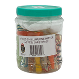 IDGAF 3 Inch Regular Chillum/ One Hitter 40 Piece Jar (MSRP $3.99ea)