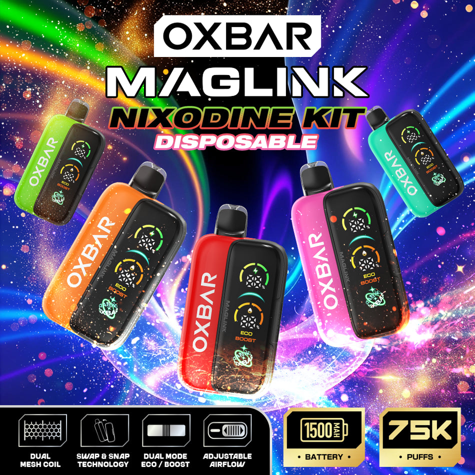 OXBAR Maglink 75K Puffs Nixodine Disposable Kit - Display of 5