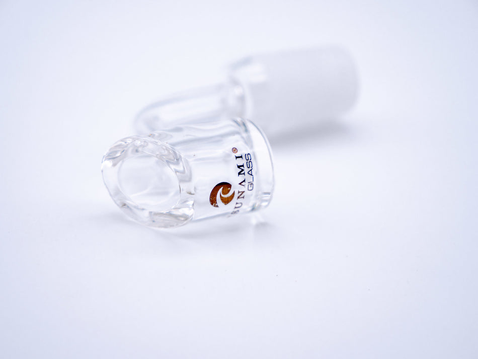 Tsunami Glass 4mm Water Pipe Quartz Banger - Display of 12 (MSRP $15.99 Each)