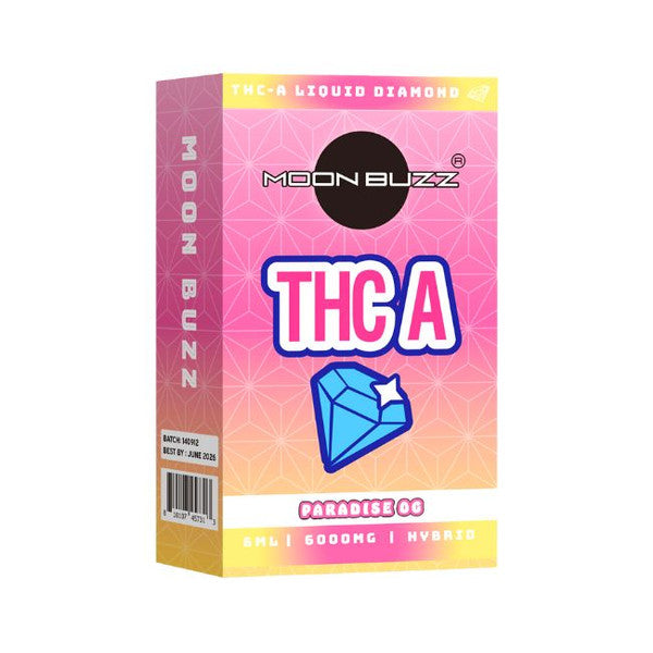 Moon Buzz THC-A Liquid Diamond 6mL 6000g Disposable - Display of 5 (MSRP $29.99 Each)