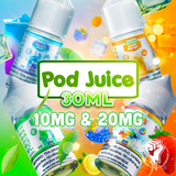 Pod Juice Nicotine Salt E-Liquid 10mg - 20mg 30mL (MSRP $19.99)