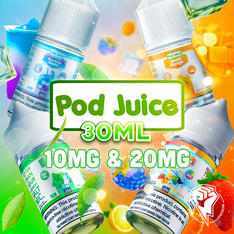 Pod Juice Nicotine Salt E-Liquid 10mg - 20mg 30mL (MSRP $19.99)