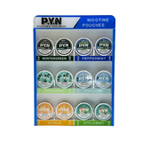 PYN Nicotine Pouches Pre-Filled Display - Pack of 5 Cans/Display of 12 Packs (MSRP $5.99 Each)