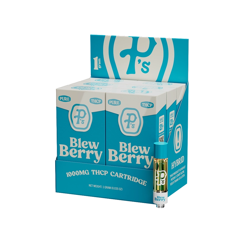 Pushin' P's Perfectly Pure 1g 1000mg THC-P Cartridge - Display of 6 (MSRP $39.99 Each)