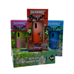 Packwoods THC-A Liquid Diamonds 3g Disposable - Display of 5 (MSRP $24.99 Each)