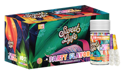 Sweet Lyfe Party Flavor Joints 10 .75g Prerolls Per Jar - 6 Jars Display (MSRP $44.99 Per Jar)