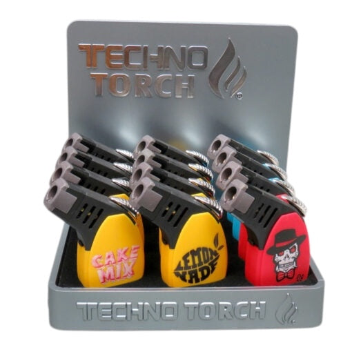 Techno Torch Slant Angled Torch - Display of 15 (MSRP $14.99 Each)