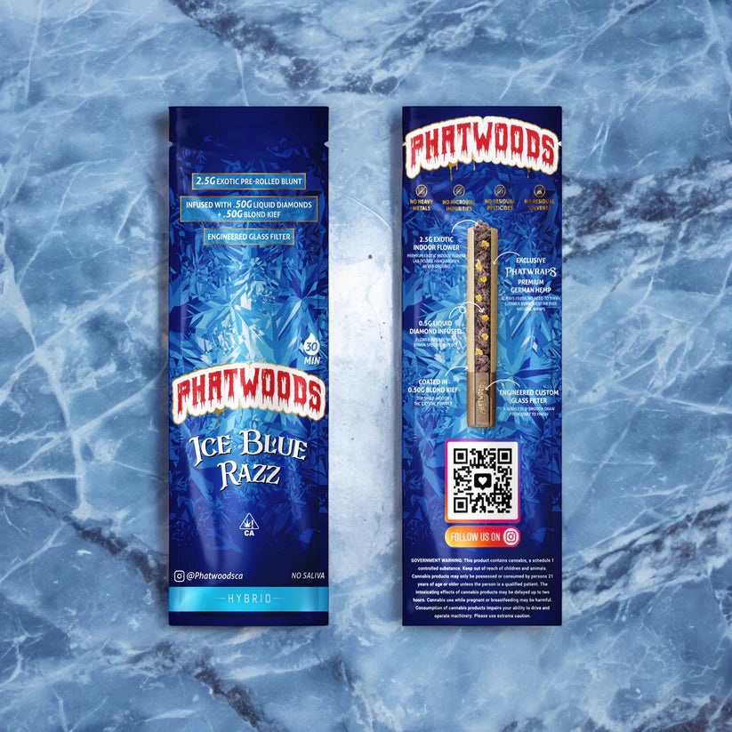 Phatwoods Diamond Infused 3.5G Pre-Roll Blunt 20ct