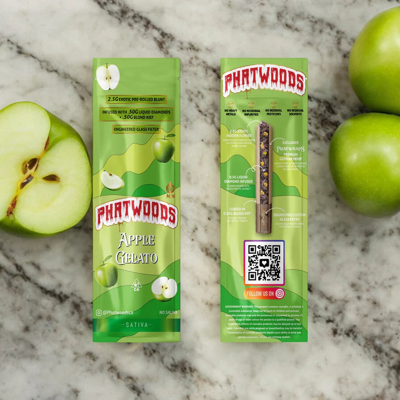 Phatwoods Diamond Infused 3.5G Pre-Roll Blunt 20ct