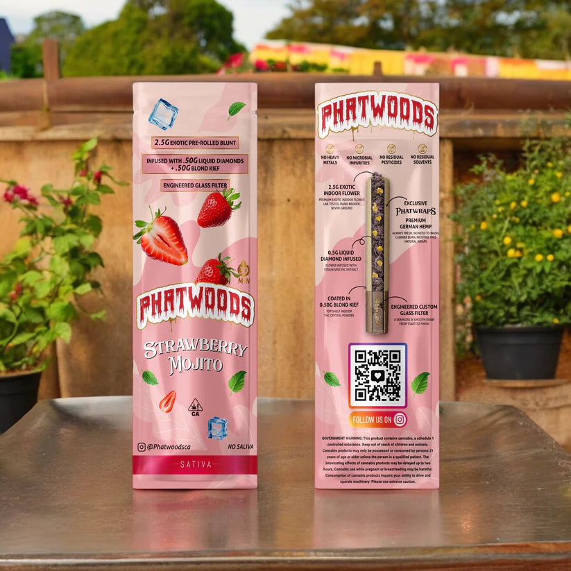 Phatwoods Diamond Infused 3.5G Pre-Roll Blunt 20ct