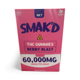 Smak'D THC Gummies 60000MG - Single Count / Display of 30
