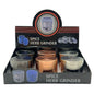 Plain Herb Grinders 6ct Display (MSRP $10.99ea)