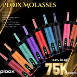 Ploox Molasses 75k Puffs Disposable Hookah - Display of 5 (MSRP $29.99 Each)